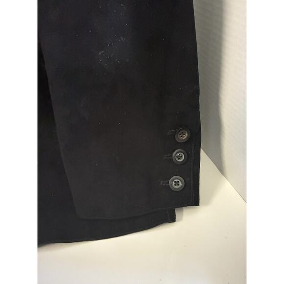 LA MATTA JET BLACK LEATHER LIGHTWEIGHT JACKET Blazer NO SIZE ~XL Vintage - Picture 4 of 11